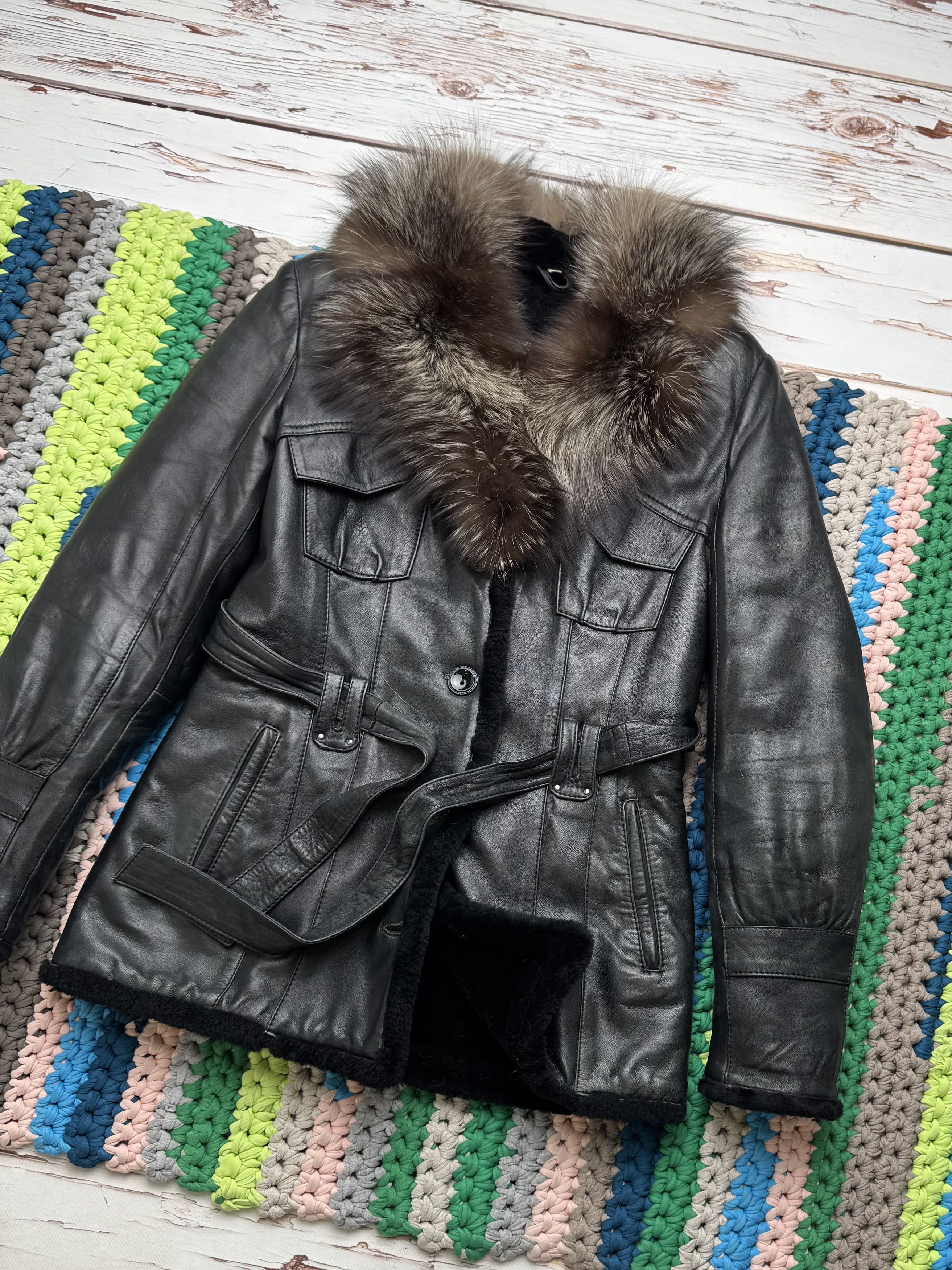 Japanese Brand Vintage Real Sheepskin Jacket With Real Fur (D10)(D15)(V1) Size S / US 4 / IT 40 - 3 Thumbnail
