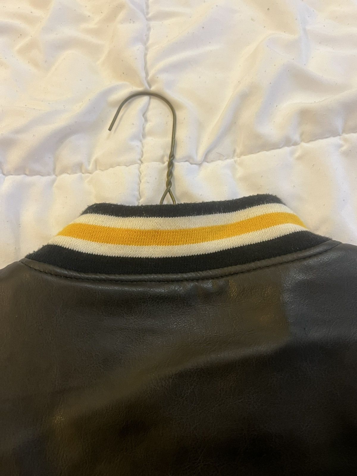 Steve And Barrys Georgia Tech University Steve & Barry Leather Bomber Jacket Size US L / EU 52-54 / 3 - 5 Thumbnail