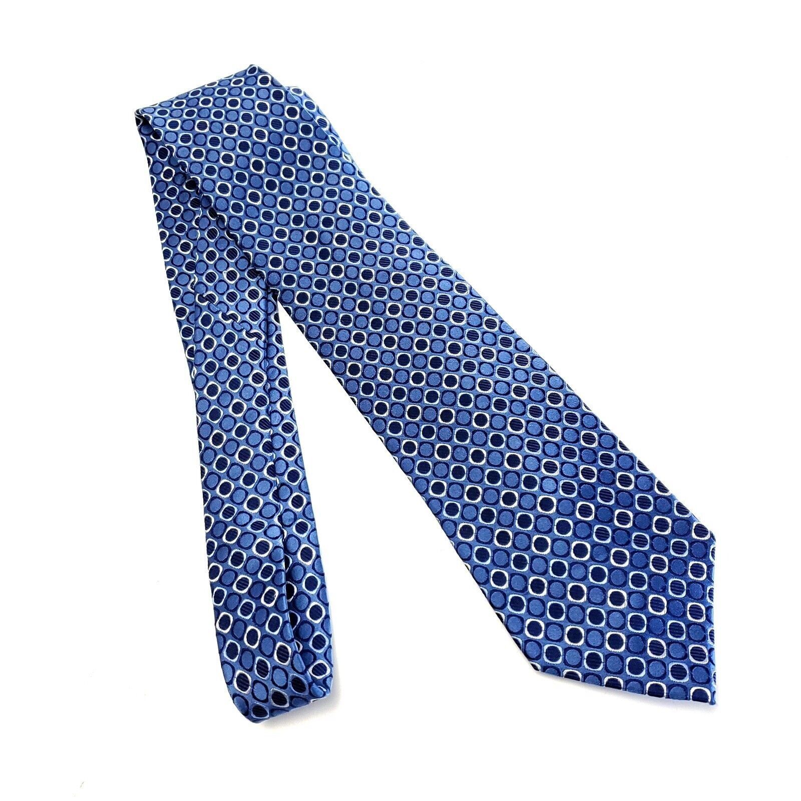 Liz Claiborne Concepts Claiborne Blue Geometric Woven Silk Tie Size ONE SIZE - 5 Thumbnail