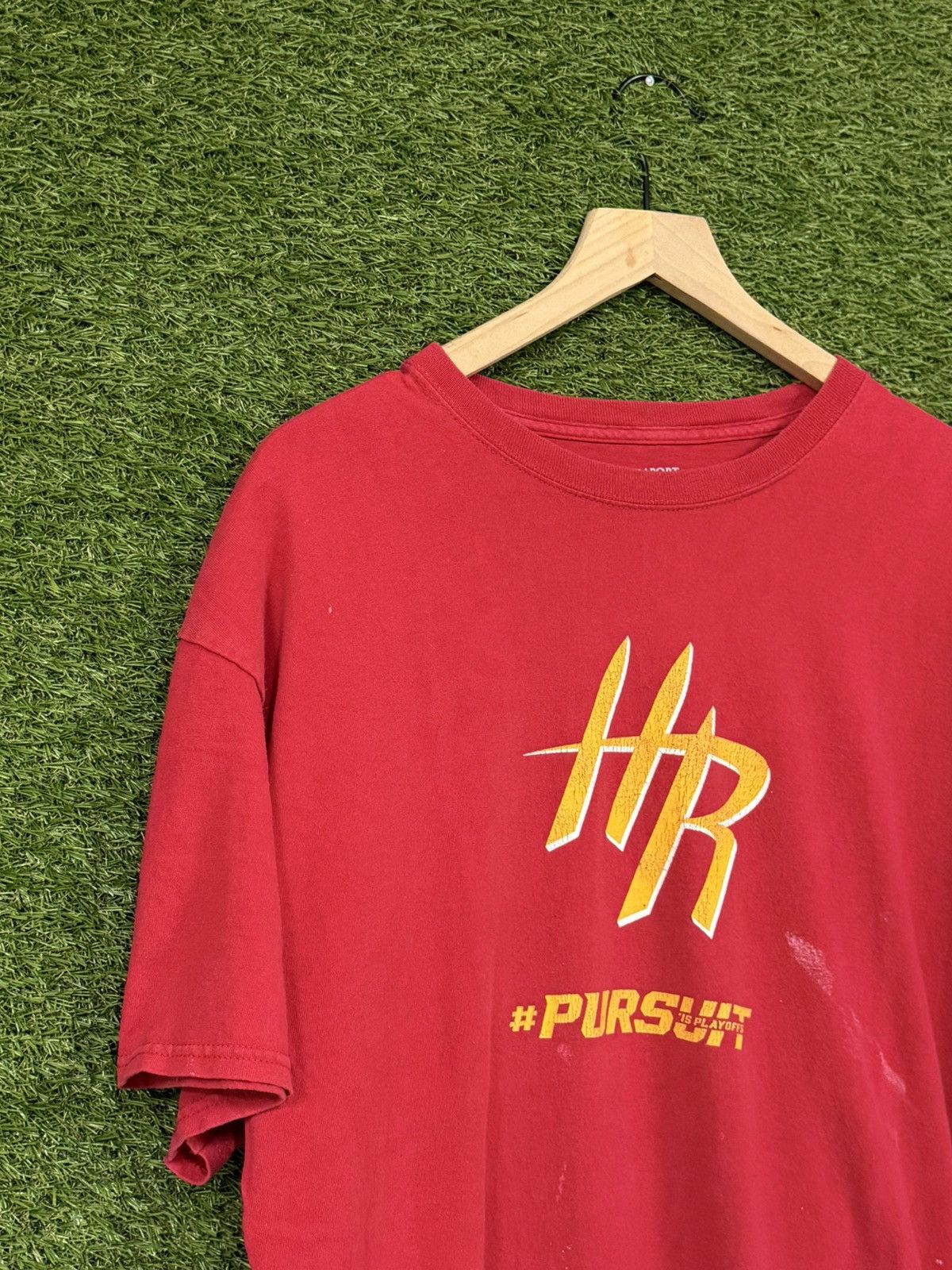 NBA Vintage Houston Rockets HR NBA Logo Tee Red XL Basketball Size US XL / EU 56 / 4 - 2 Thumbnail