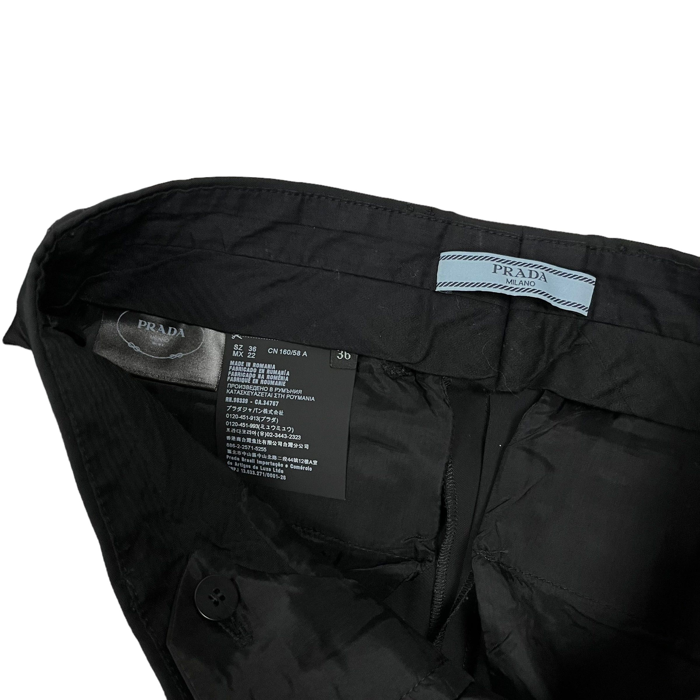 Prada Women's Prada Nylon Trousers - Size S Size 28" / US 6 / IT 42 - 5 Thumbnail