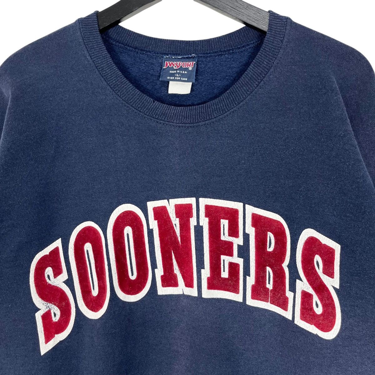 NCAA × Vintage Vintage 90s Oklahoma Sooners College Football Sweatshirt Size US L / EU 52-54 / 3 - 3 Thumbnail