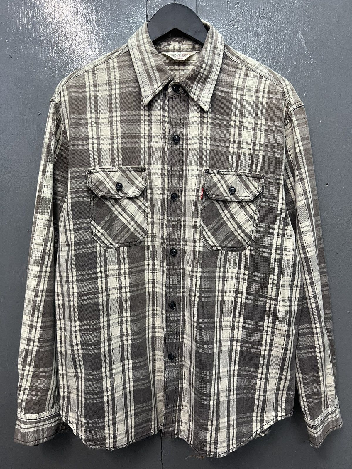 Levi's VINTAGE LEVI'S RED TAB FLANNEL SHIRT Size US L / EU 52-54 / 3 - 1 Thumbnail