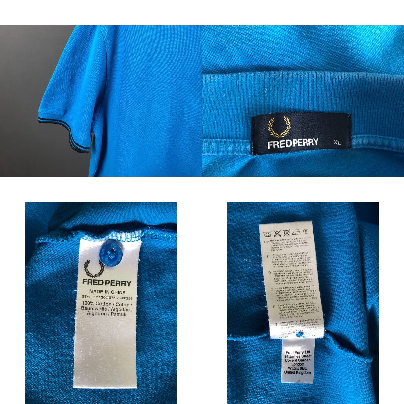 Fred Perry Fred Perry Polo Shirt XS XL Blue Cotton Regular Short Sleeve Collar Button Redesign? Size US XL / EU 56 / 4 - 8 Thumbnail