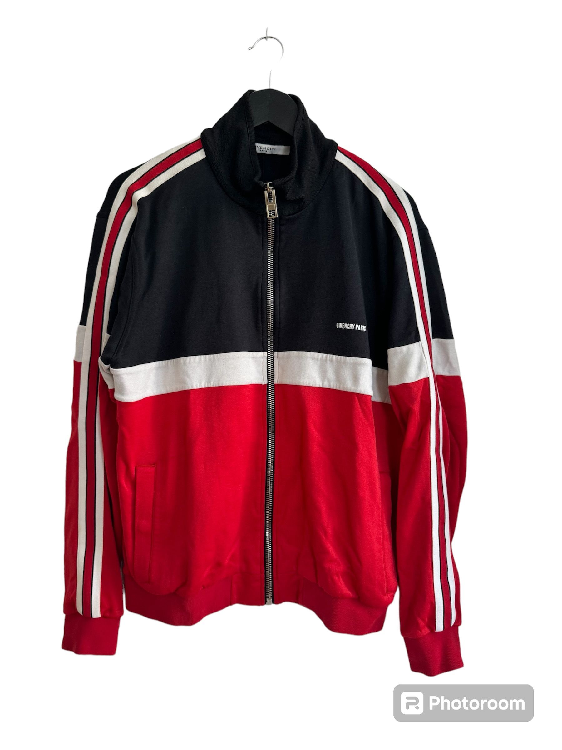 image of Givenchy Track Training Jacket in Red, Men's (Size Large)
