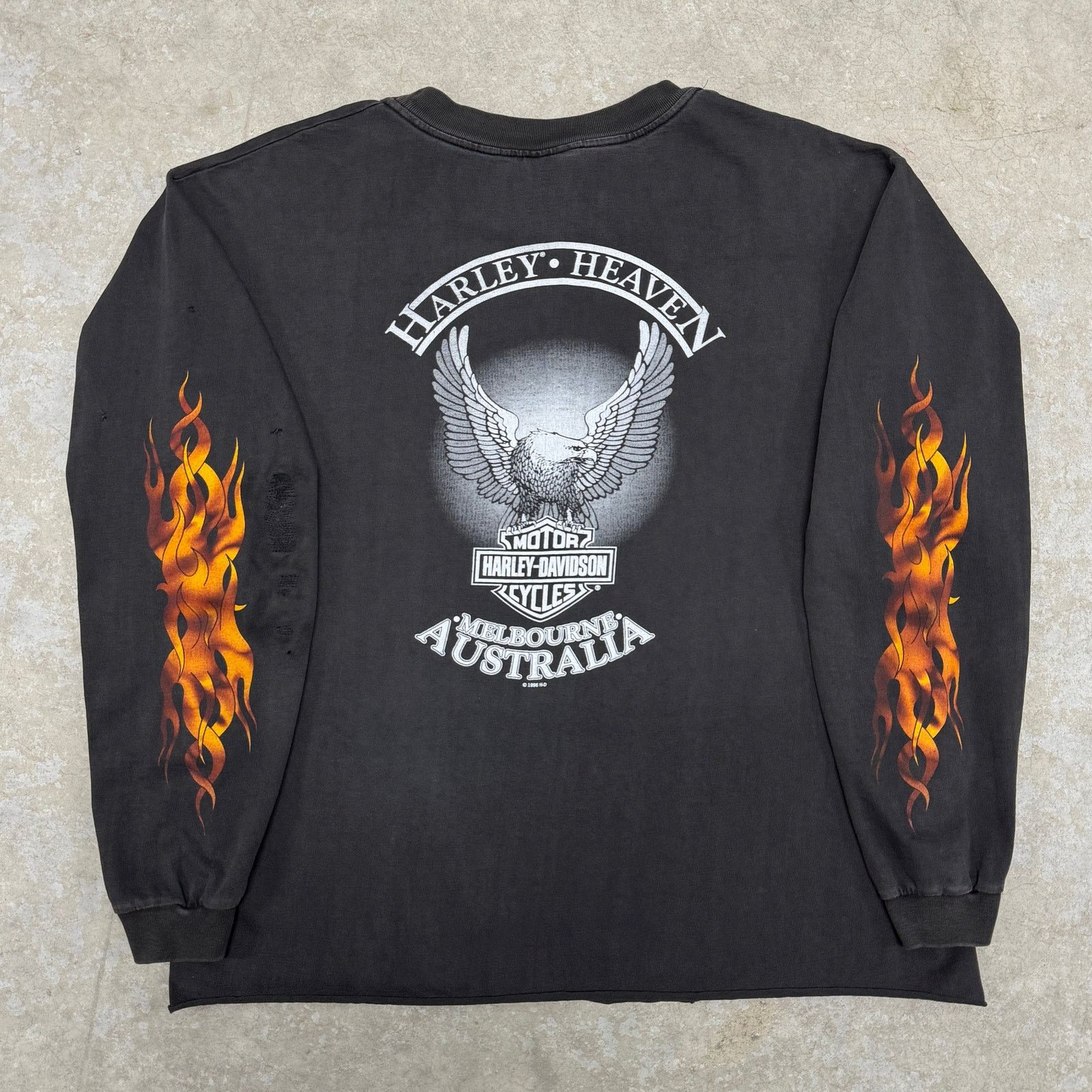 Harley Davidson 1999 Harley Davidson Flame Longsleeve Australia Size US L / EU 52-54 / 3 - 2 Thumbnail