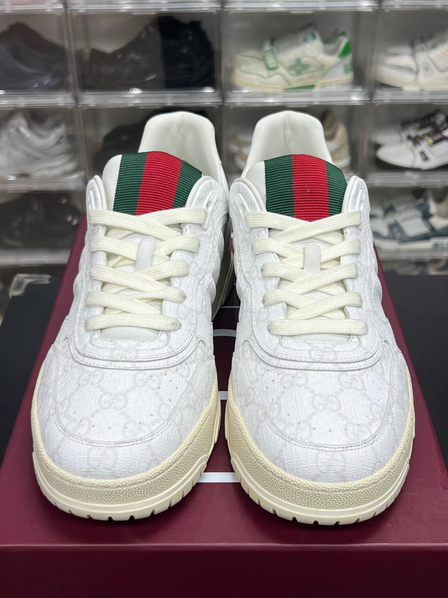 Gucci GUCCI Re-Web All-Over Print White K15 Size US 10 / EU 43 - 2 Thumbnail