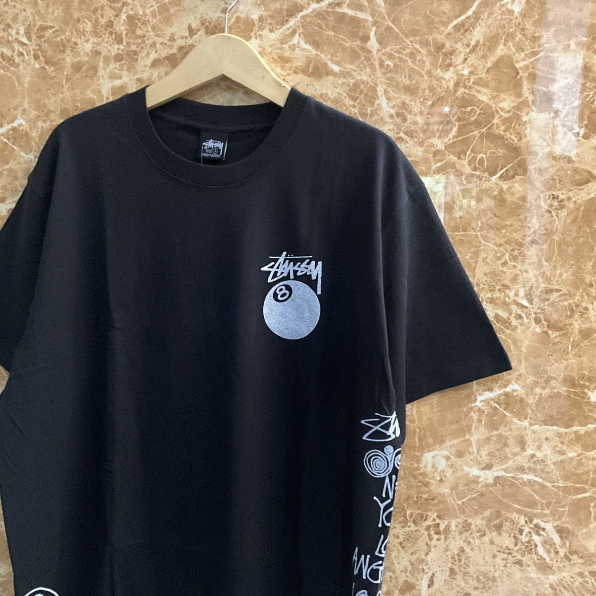 Stussy Stussy tee black Size US L / EU 52-54 / 3 - 4 Thumbnail