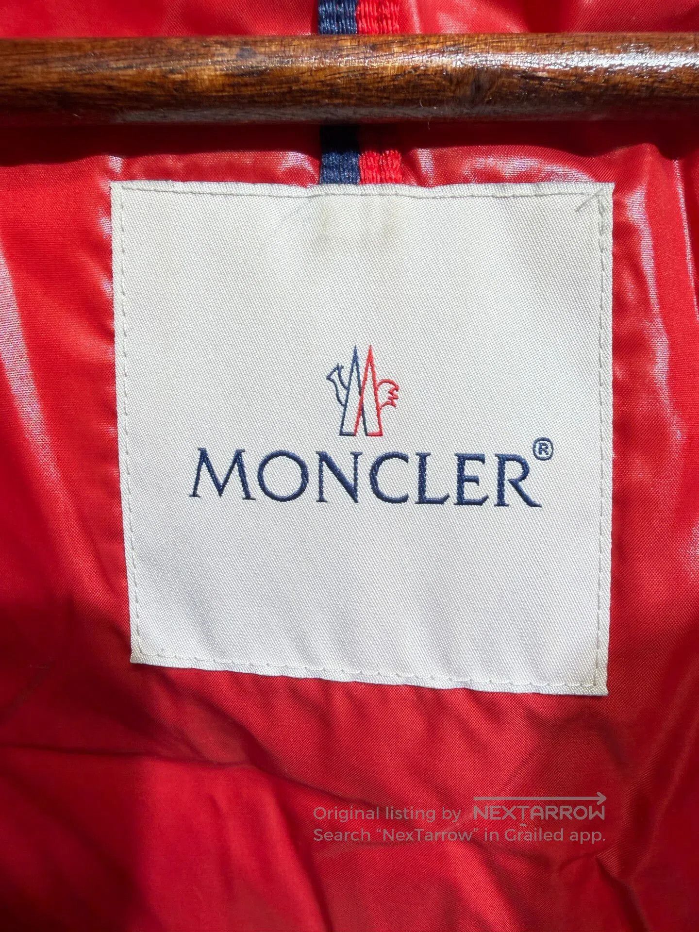 Moncler Moncler Red Hooded Puffer Jacket. Size L / US 10 / IT 46 - 6 Thumbnail
