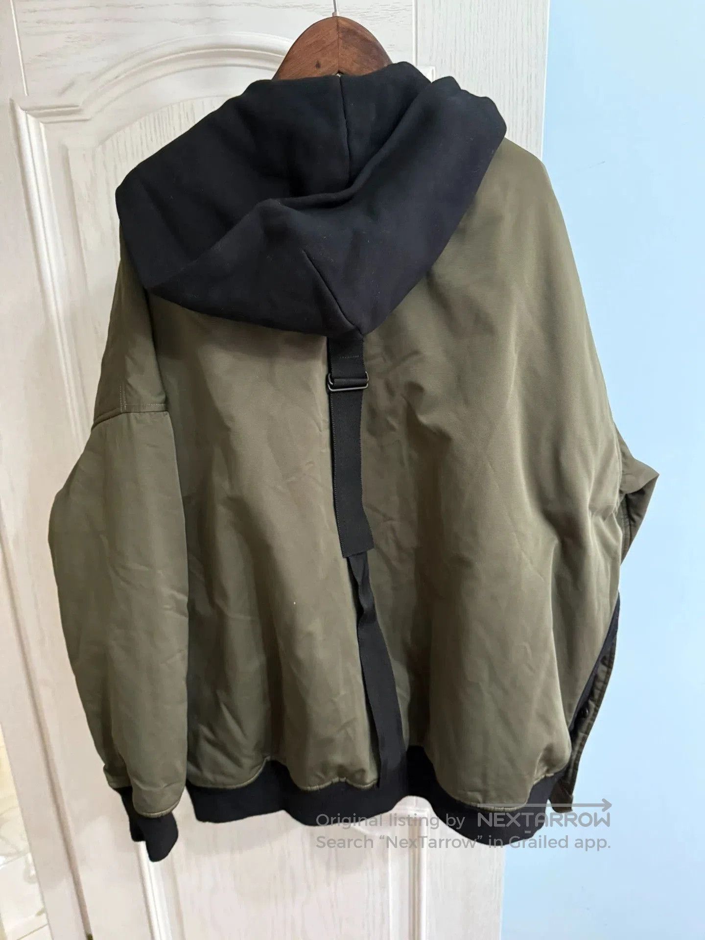 Yohji Yamamoto Green Hooded Light Jacket Size S. Size US S / EU 44-46 / 1 - 5 Thumbnail