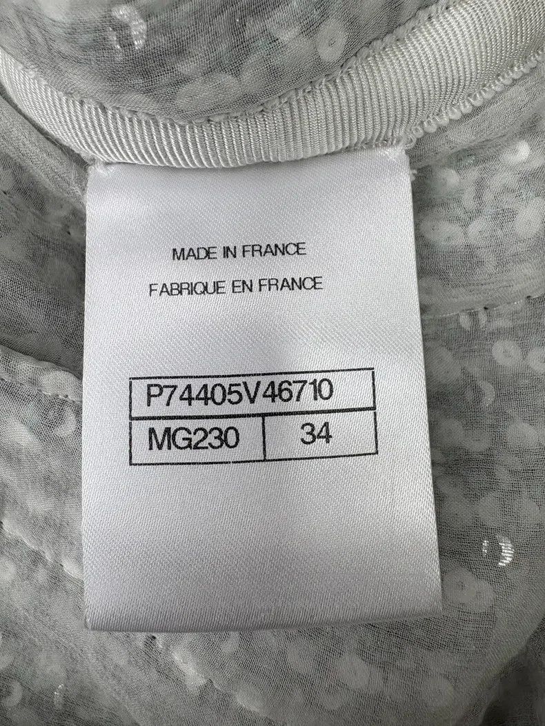 Chanel Chanel 23p preview series green and white sequin embroider Size 42" / US 20 - 7 Thumbnail