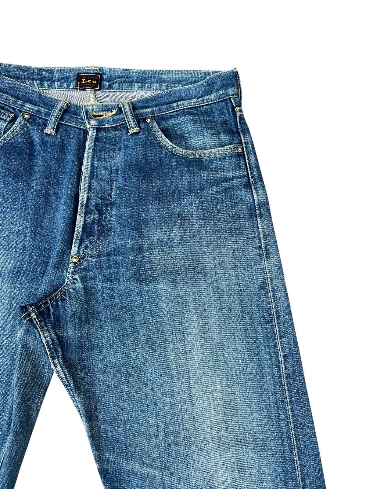 Lee Vintage Lee Lot 02101 Sanforized Faded Denim Selvedge Jeans Size US 31 - 10 Thumbnail