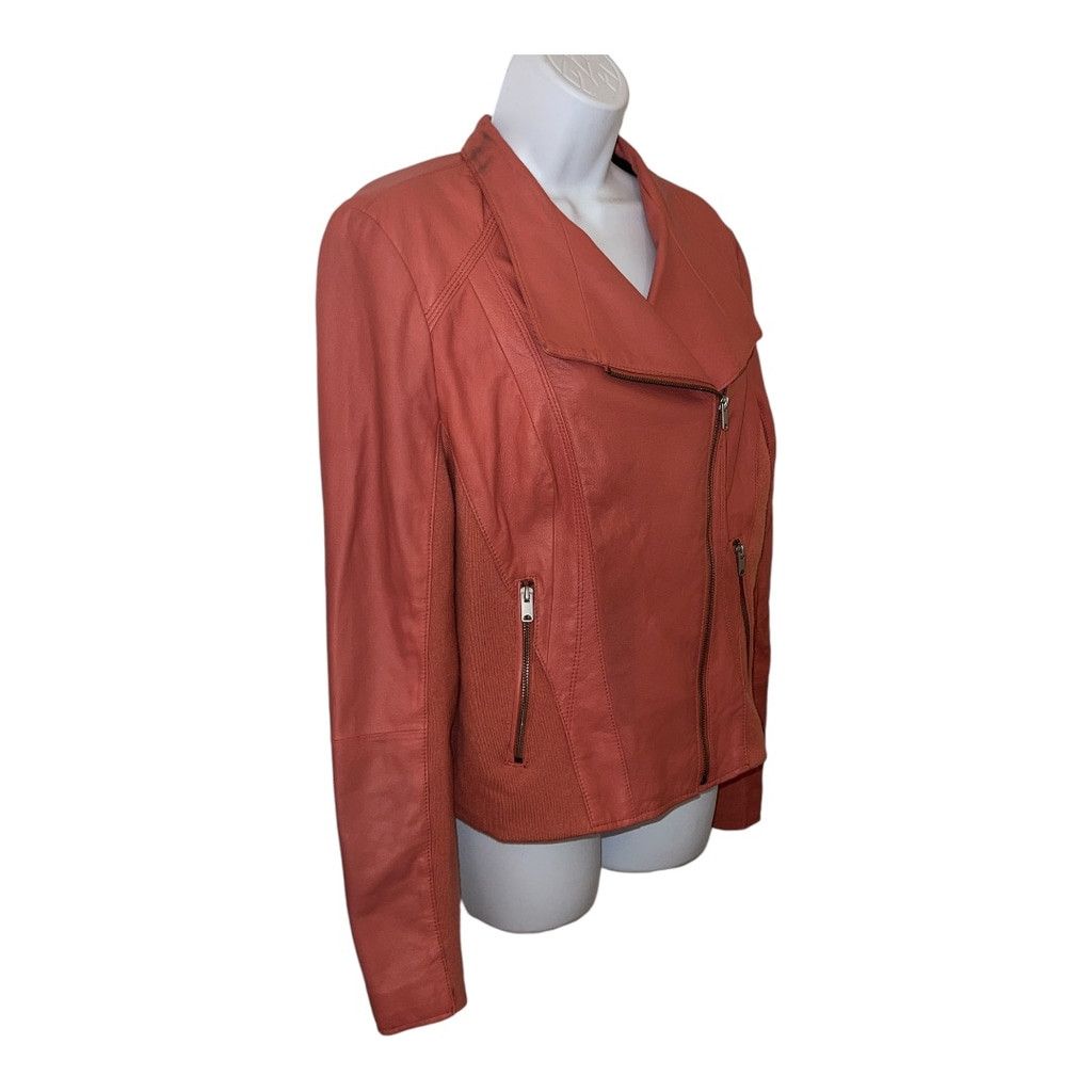 Other Marc New York Women's Leather Jacket Size XL Raspberry Size XL / US 12-14 / IT 48-50 - 2 Thumbnail