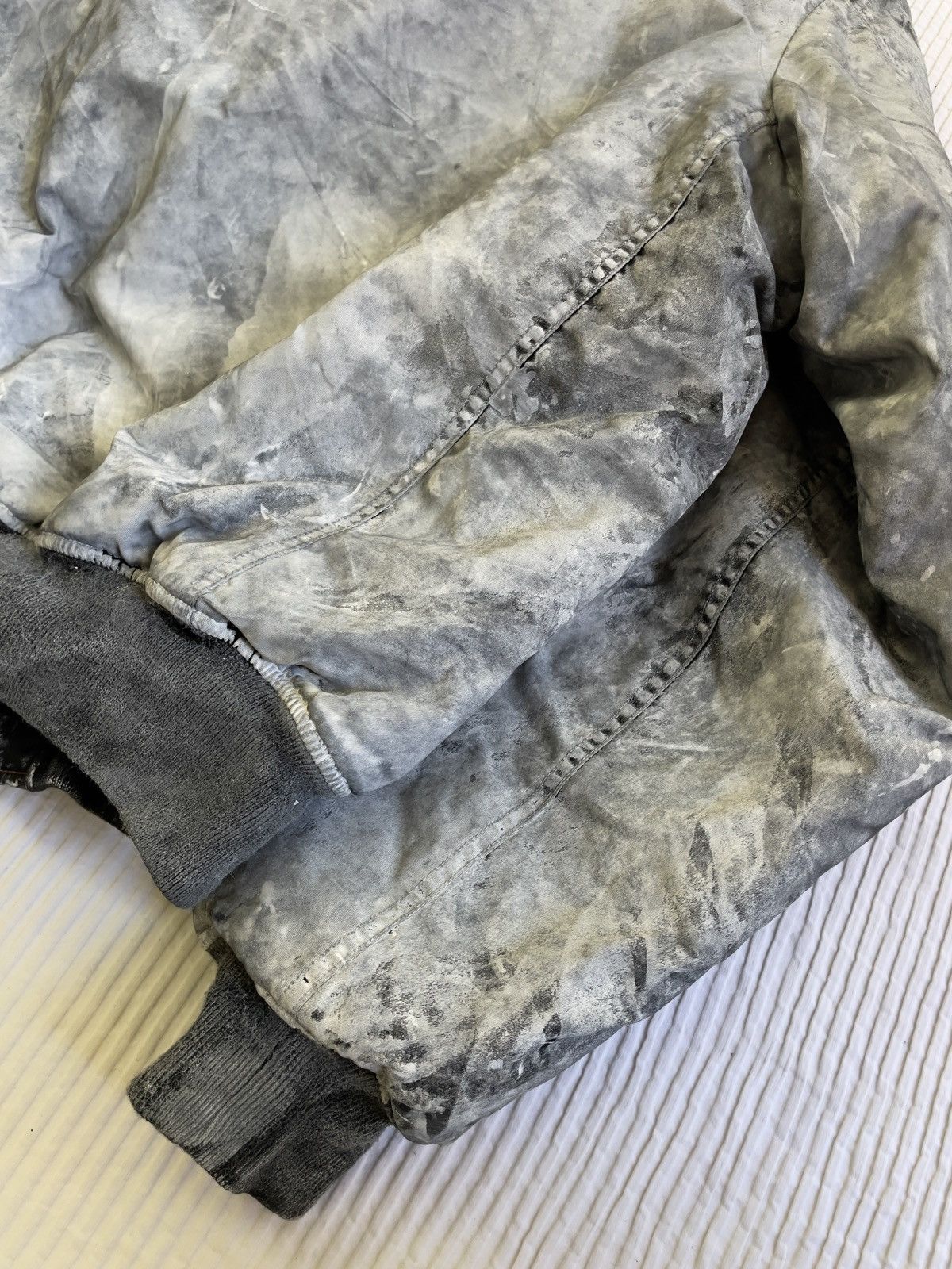 Handmade Snow Camo Bomber Jacket Size US XL / EU 56 / 4 - 15 Thumbnail