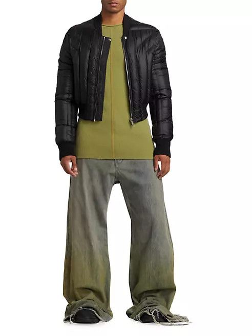 Rick Owens os11x0224 Dégradé Wide-Leg Jeans in Pearl Acid Degrade Size US 36 / EU 52 - 2 Thumbnail