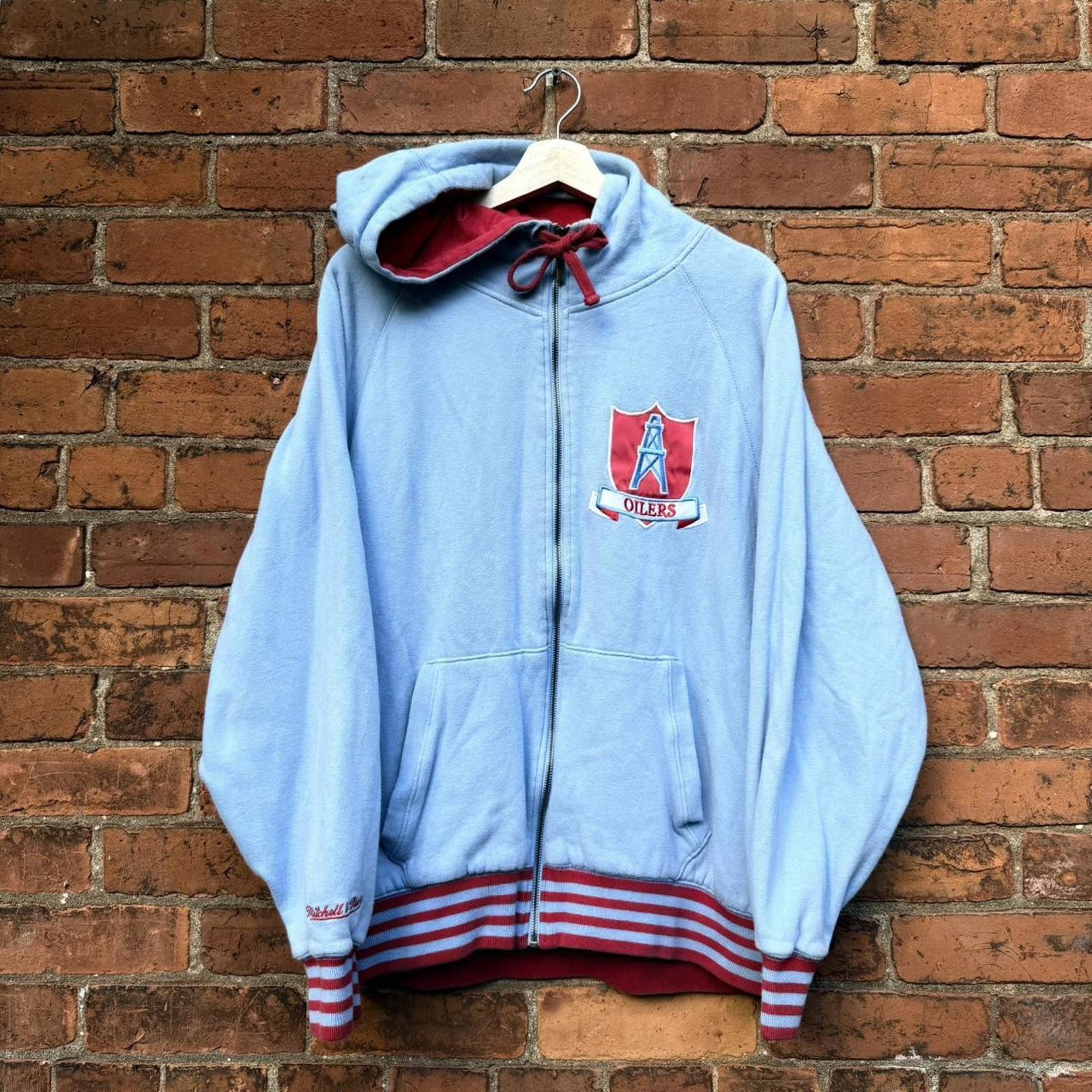 Mitchell & Ness Vintage Houston oilers Mitchell & Ness throwback hoodie L Size US L / EU 52-54 / 3 - 1 Thumbnail