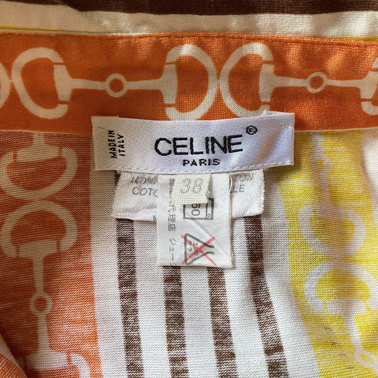 Celine CELINE etro Chain Stripe Button-Up Shirt Size XS / US 0-2 / IT 36-38 - 14 Thumbnail