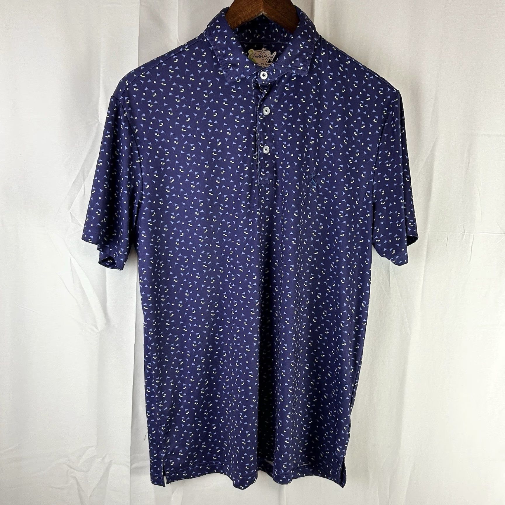 Tailorbyrd TAILORBYRD Golf Polo Shirt Men's Medium Short Sleeve Purple All Over Print Size US M / EU 48-50 / 2 - 2 Thumbnail