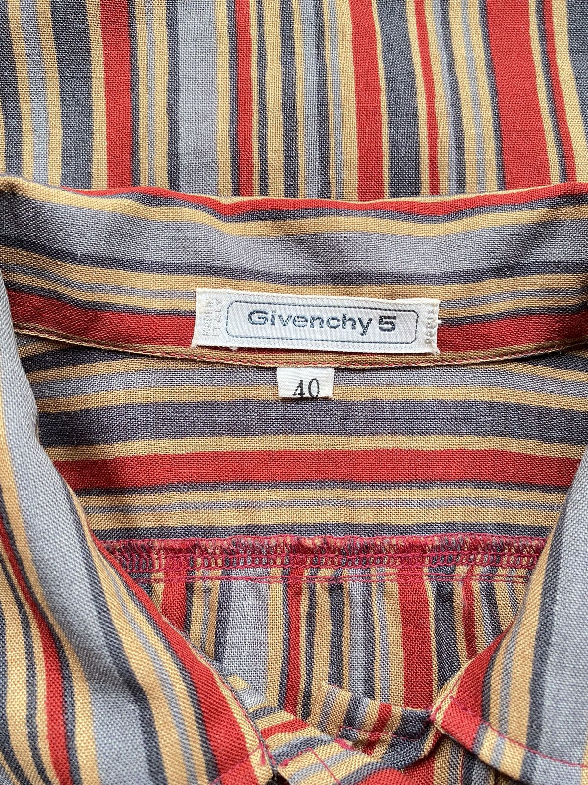 Givenchy Givenchy Multicolor Striped Long-Sleeve Shirt Size S / US 4 / IT 40 - 4 Thumbnail