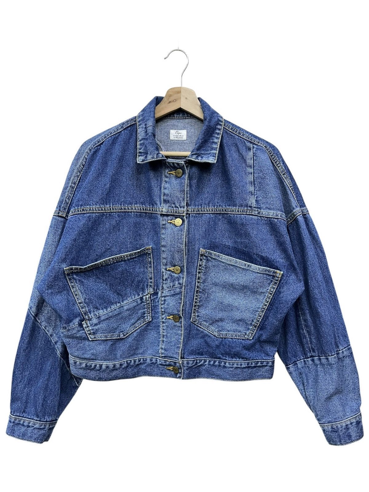 Mastercraft Union 🔥Archive Cepo Patchwork Denim Jacket Boxy Cropped Union Made Size US S / EU 44-46 / 1 - 3 Thumbnail