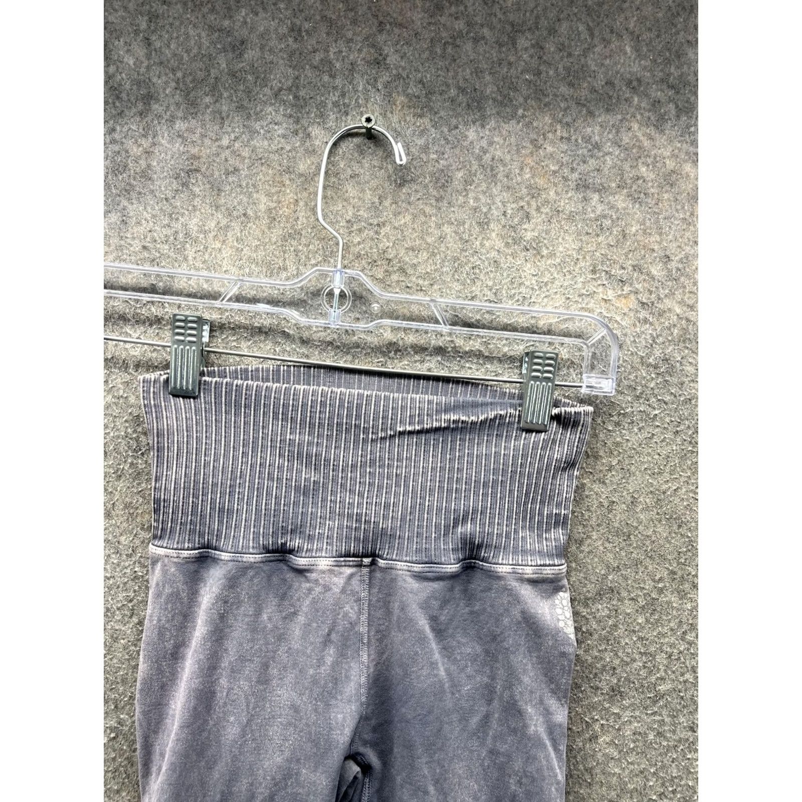 Free People Free People Leggings Womens XS Gray Striped Waist Ankle Elastic High Rise Size 26" / US 2 / IT 38 - 5 Thumbnail