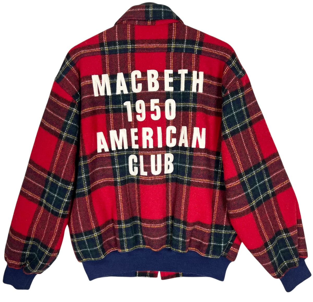 Vintage MacBeth Tartan Checkered Zipper Wool Jacket