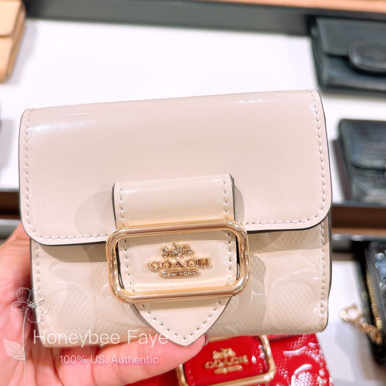 Coach NWT Coach Small Morgan Wallet In Signature Leather CT987 Size ONE SIZE - 1 Thumbnail
