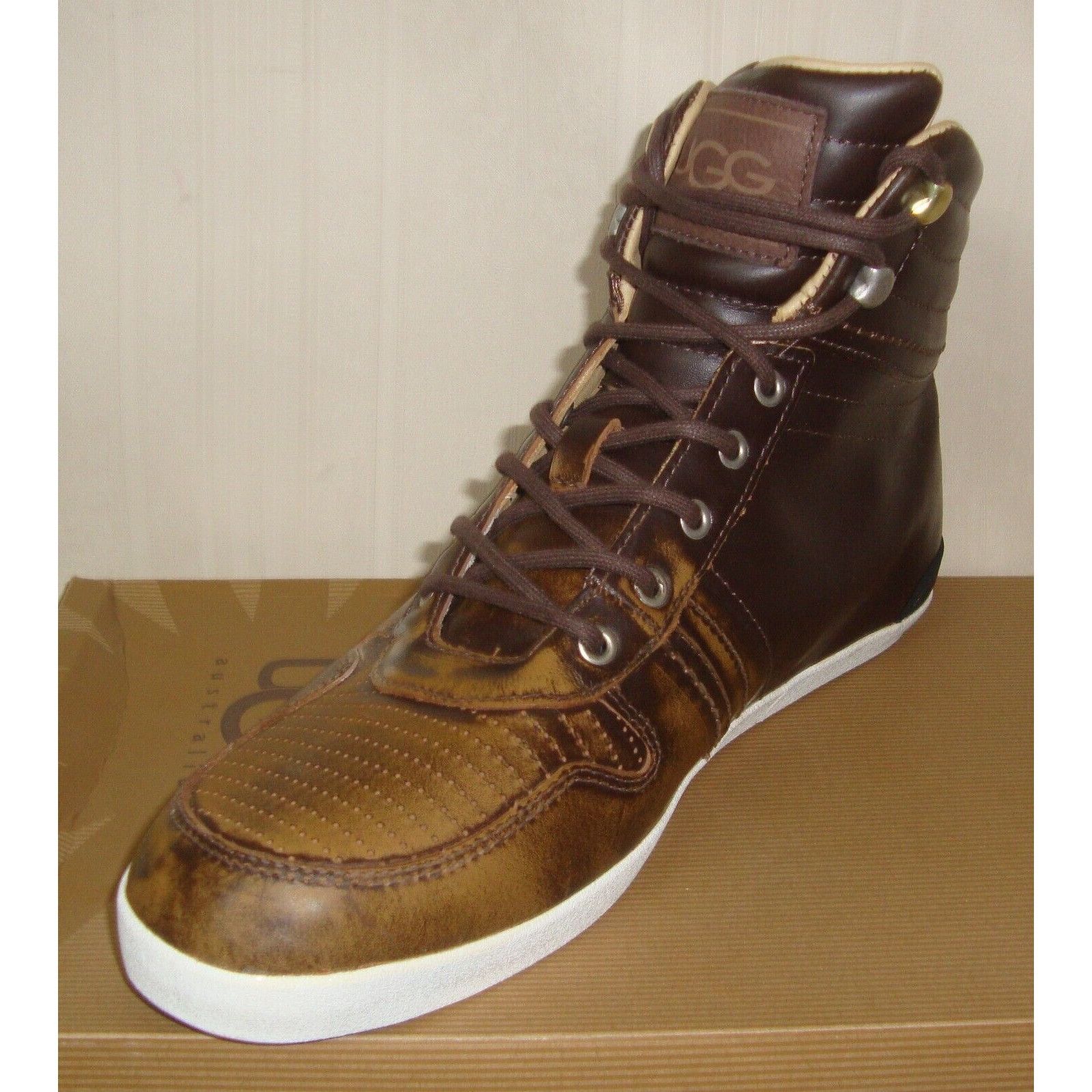 Other UGG EMPIRE Men's Chestnut Leather Sneakers Size US 9,EU 42 Size US 9 / EU 42 - 4 Thumbnail