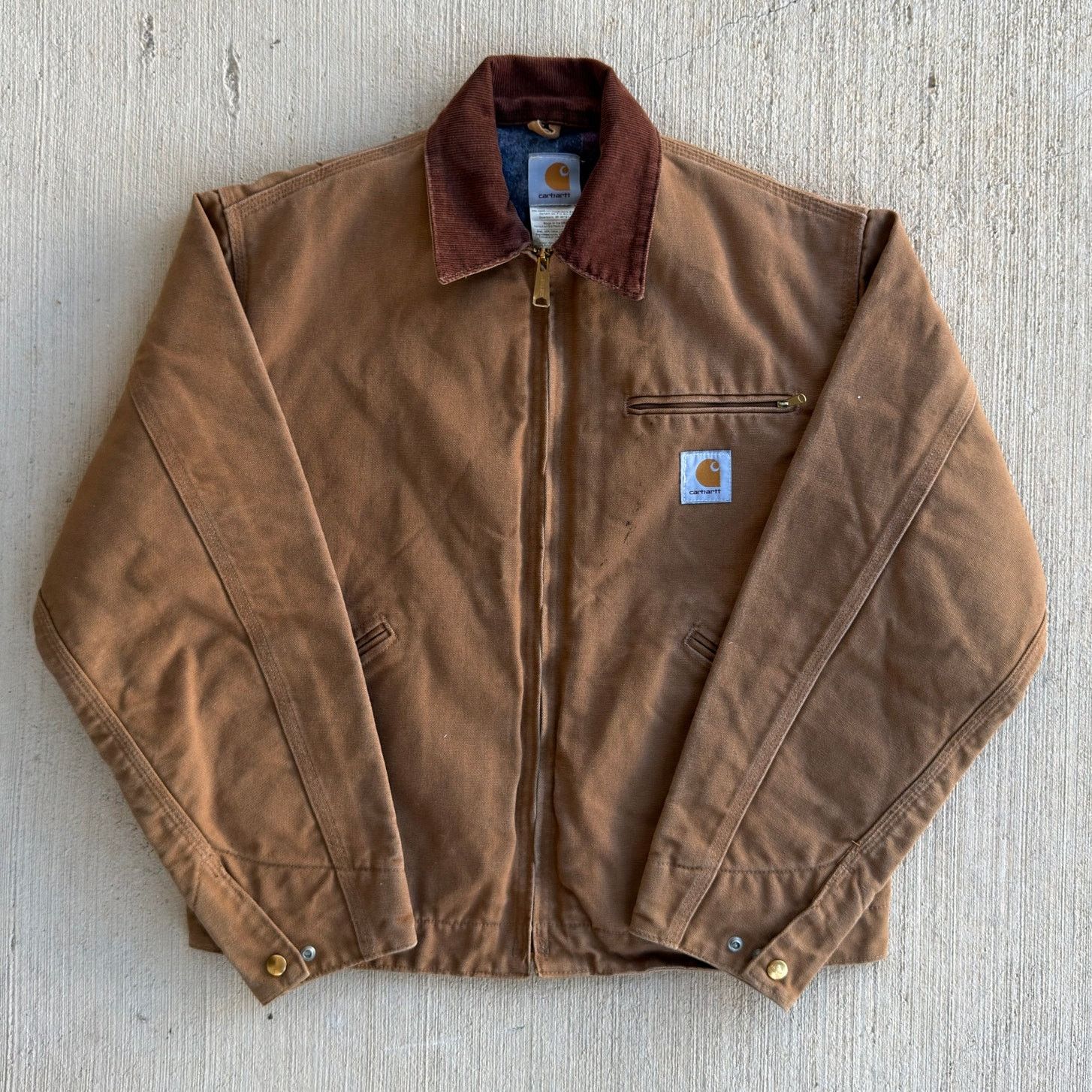 Carhartt × Vintage Carhartt J01 brown detroit work wear jacket Size US M / EU 48-50 / 2 - 1 Thumbnail