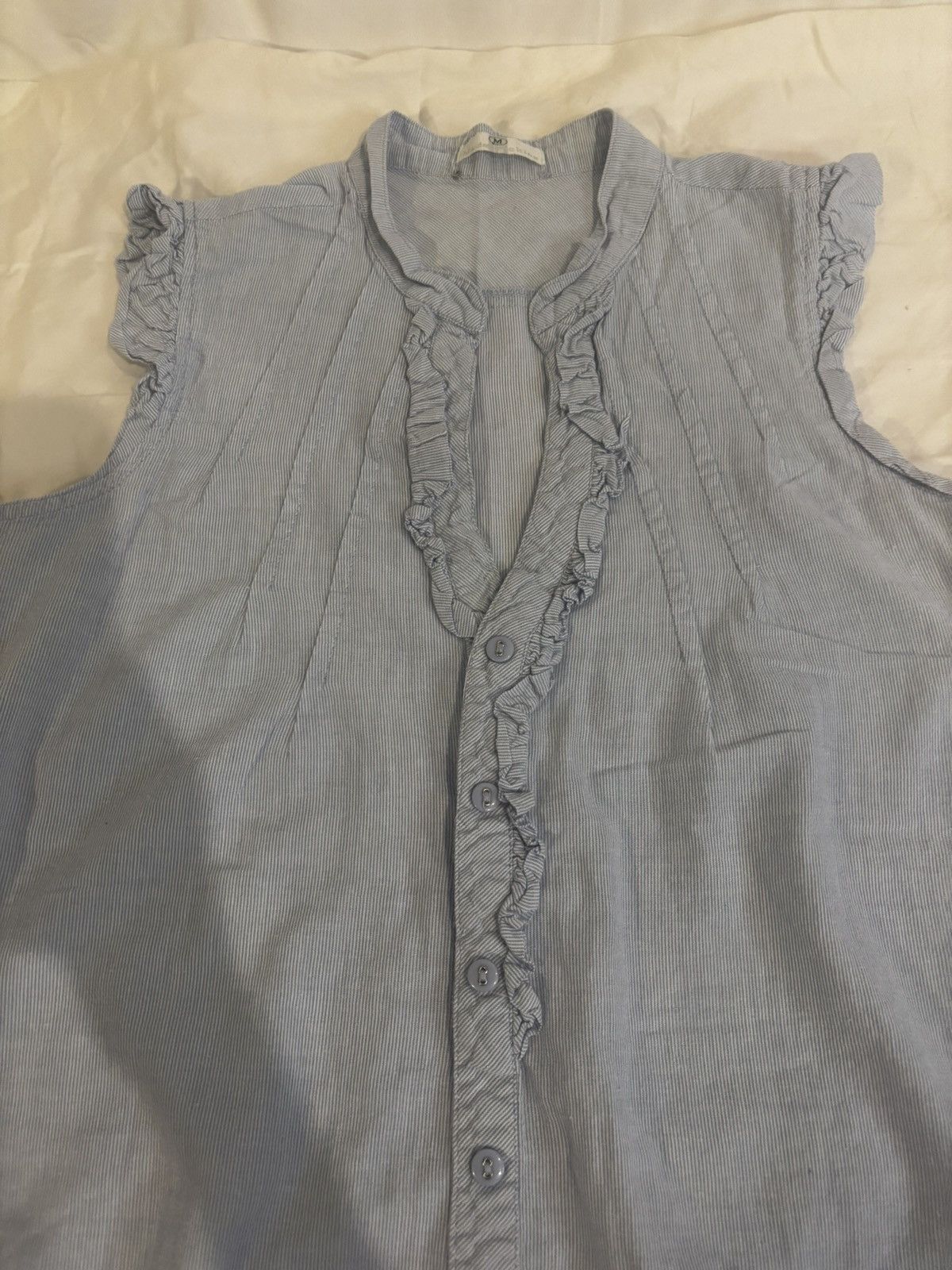 Other Blue sleeveless blouse.kw511 Size M / US 6-8 / IT 42-44 - 2 Thumbnail
