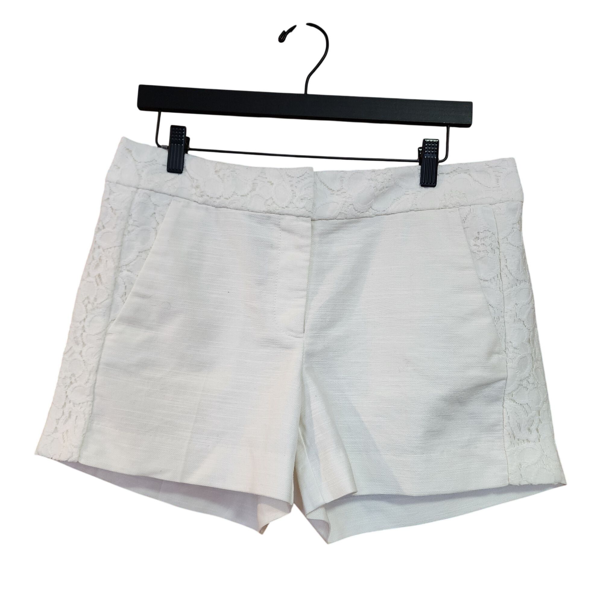 Loft Loft White Tuxedo Style white Dress Shorts Womens size 6 / 4 Size 28" / US 6 / IT 42 - 1 Thumbnail