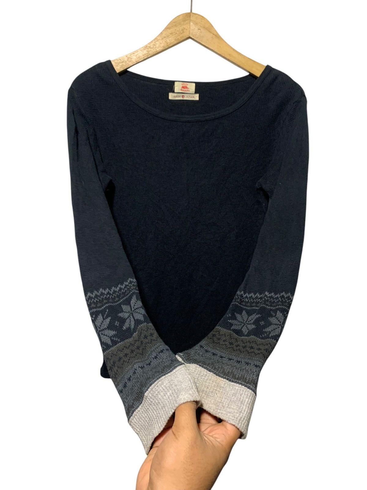 If Six Was Nine Kriff Mayer gothic thermal longsleeve LGB style madein japan Size US M / EU 48-50 / 2 - 2 Thumbnail