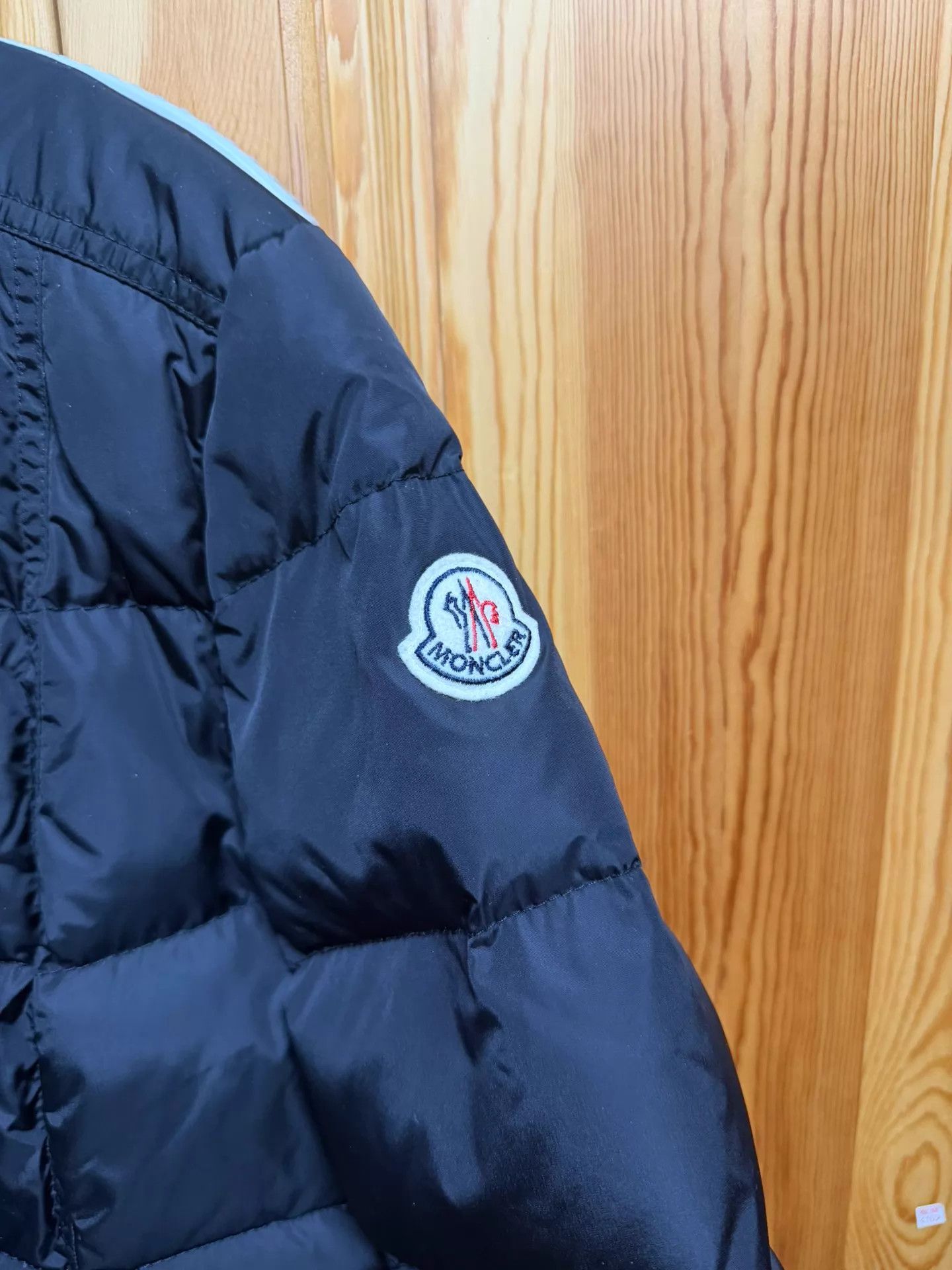 Moncler Moncler Black High Neck Logo Down Jacket Size 2 Size US M / EU 48-50 / 2 - 2 Thumbnail