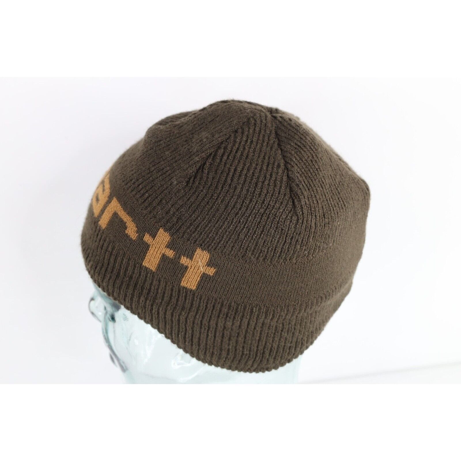 Carhartt × Vintage Vintage Y2K Carhartt Ribbed Knit Ear Flap Winter Beanie Hat Size ONE SIZE - 3 Thumbnail