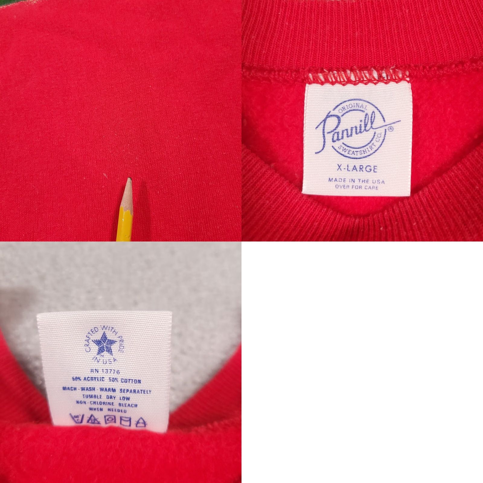 Vintage VINTAGE Pannill Sweatshirt Women's XL Red Grandma Rocking Horse Made In USA Sweatshirt Pullover Knit Crew Neck Long Sleeve 80s 90s Casual Womens Size XL / US 12-14 / IT 48-50 - 9 Thumbnail