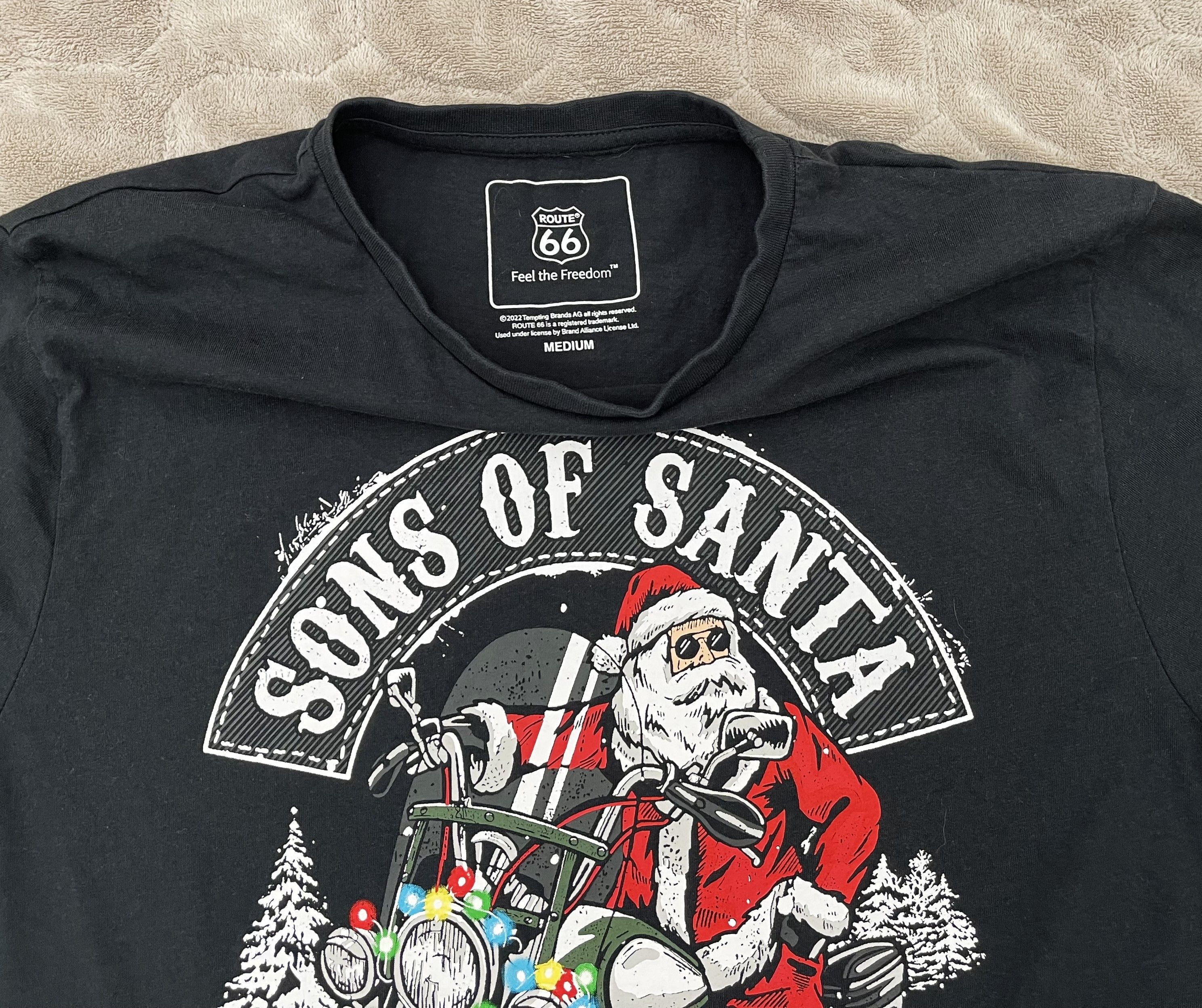 Route 66 SONS OF SANTA Cool T-Shirt Size US M / EU 48-50 / 2 - 3 Thumbnail