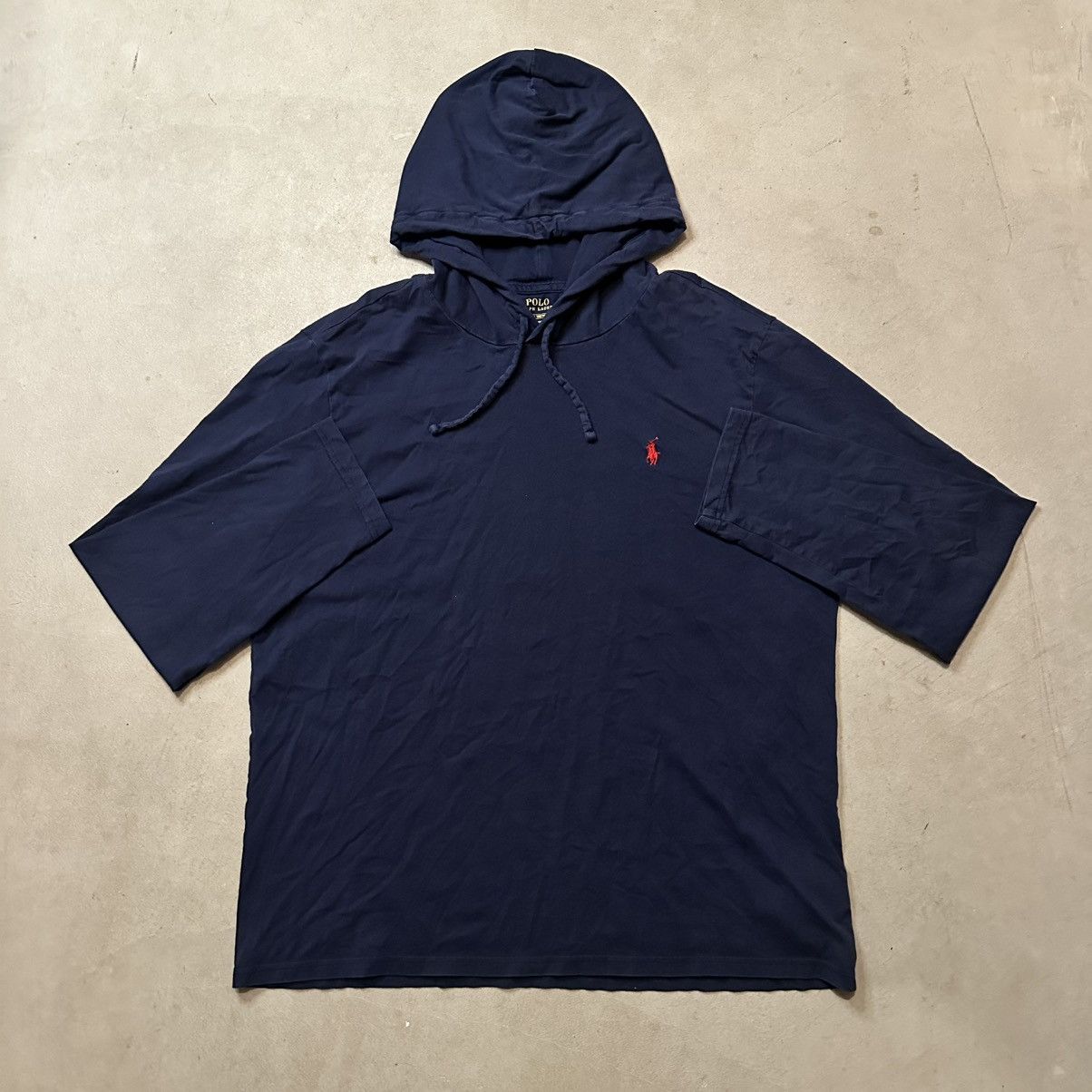 Polo Ralph Lauren Navy Polo Ralph Lauren Lightweight Thin Hoodie Size L Size US L / EU 52-54 / 3 - 1 Thumbnail