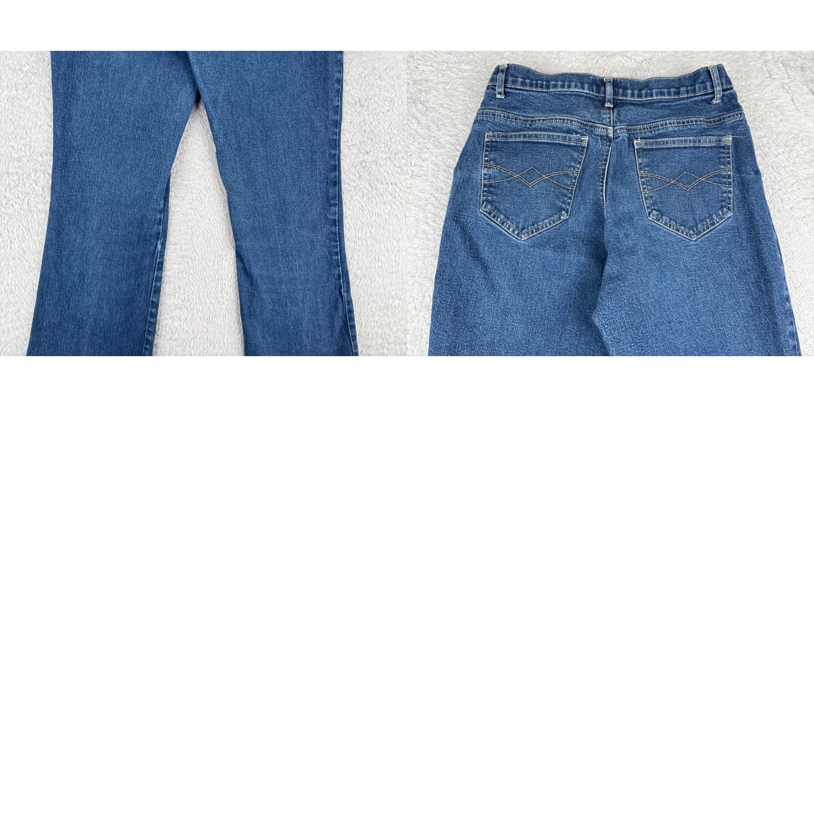 Vintage LA Blues Jeans Womens 8 Denim Bootcut Mid Rise 26x29 Jeans Blue Cotton Blend 5-Pocket Design Distressed Vintage No Size 30" / US 8 / IT 44 - 10 Thumbnail