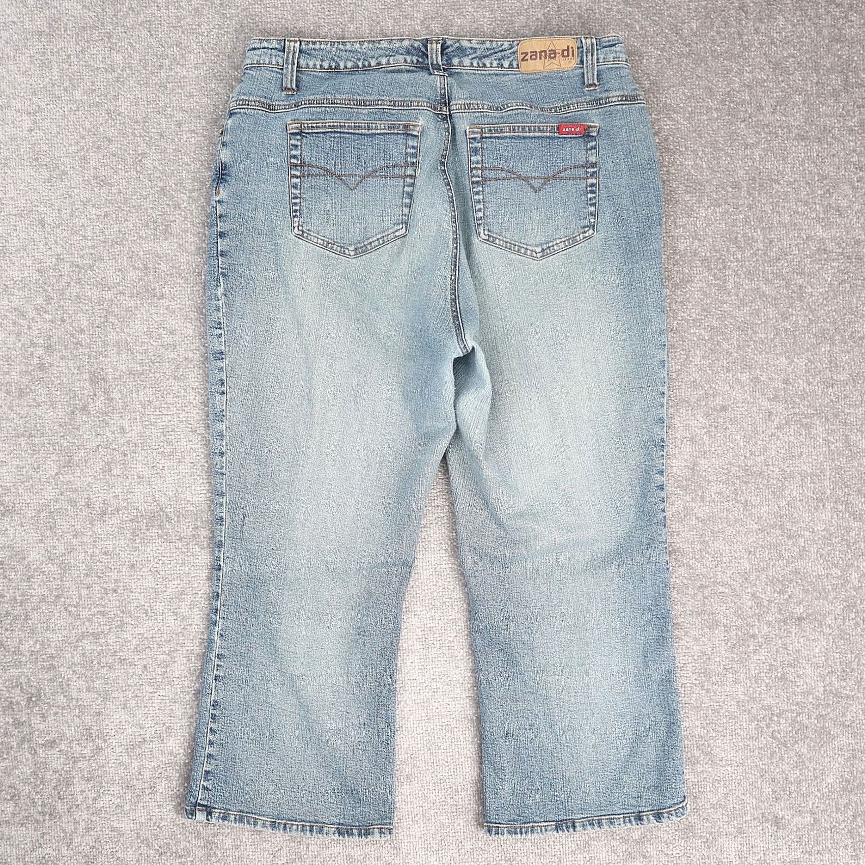 Denime VTG Y2K Zana-Di Capri Denim Jeans Light Wash Size 16 32x22 Women's Size 38" / US 16 / IT 52 - 2 Thumbnail