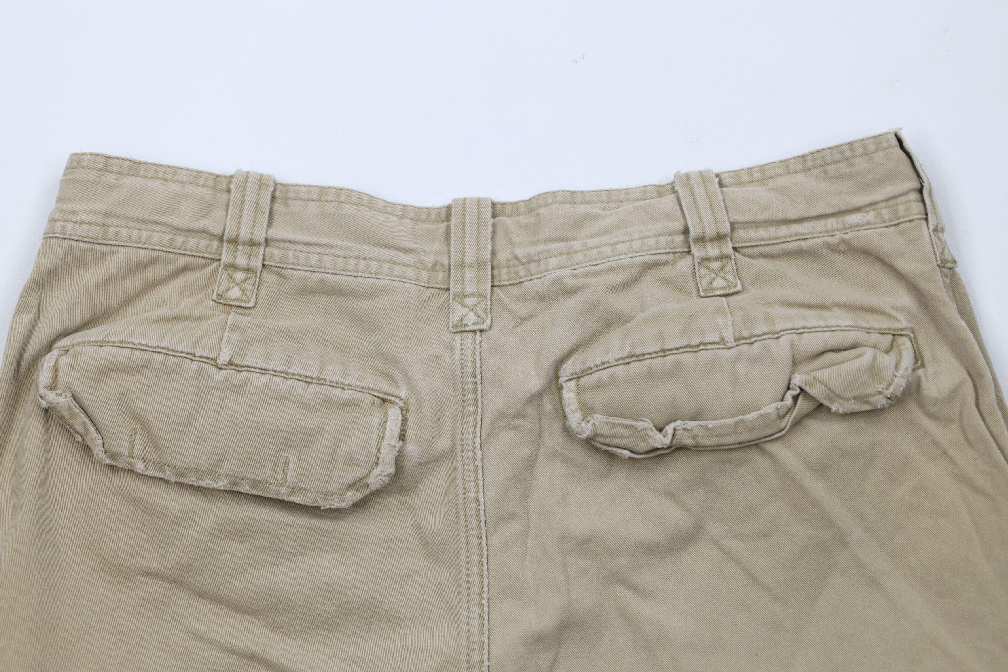 Abercrombie & Fitch Vintage Abercrombie & Fitch Heavyweight Cargo Shorts Brown Size US 32 / EU 48 - 10 Thumbnail