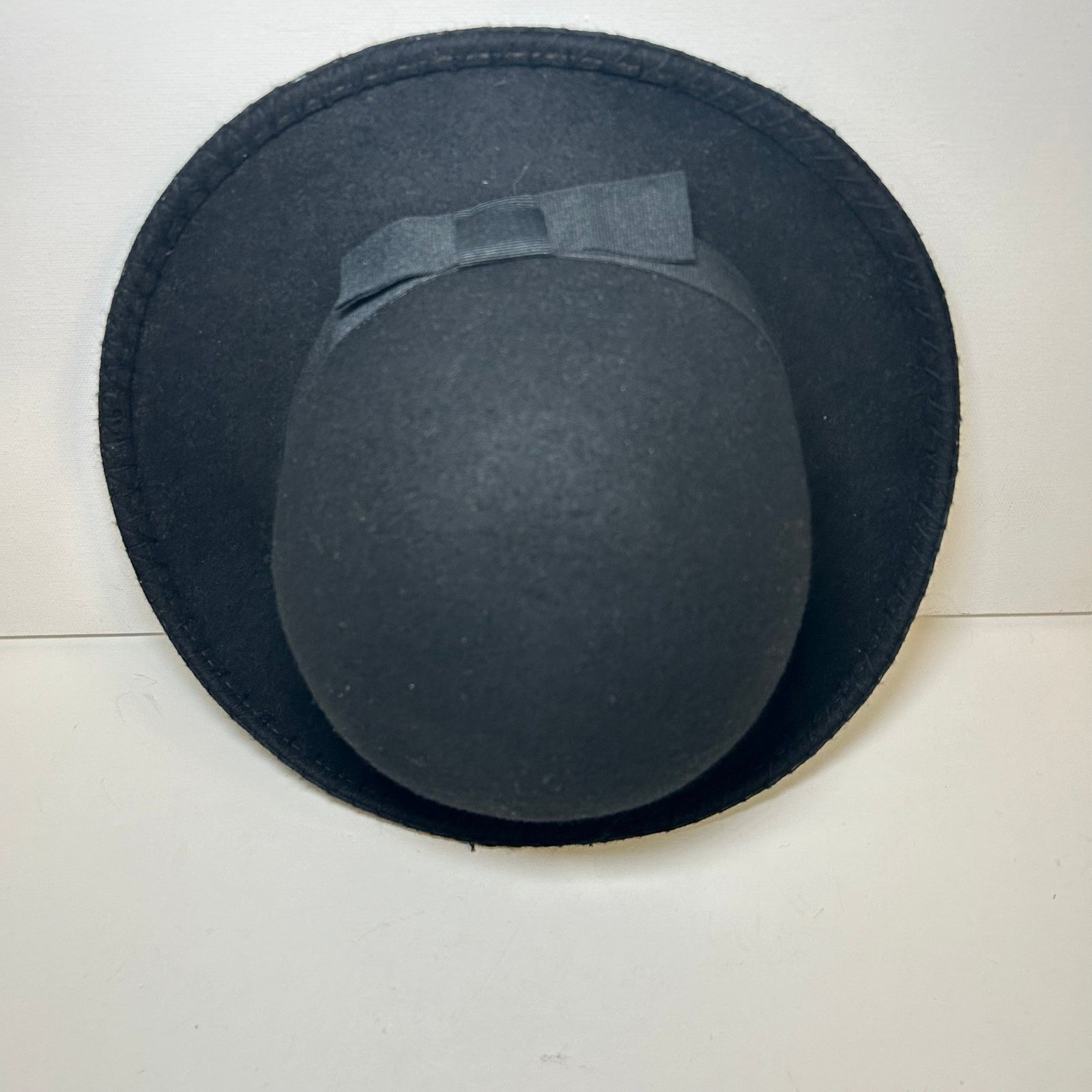 Vintage Vintage Classic Black Wool Hat Bowler Hat Made in Italy Hat Size ONE SIZE - 4 Thumbnail