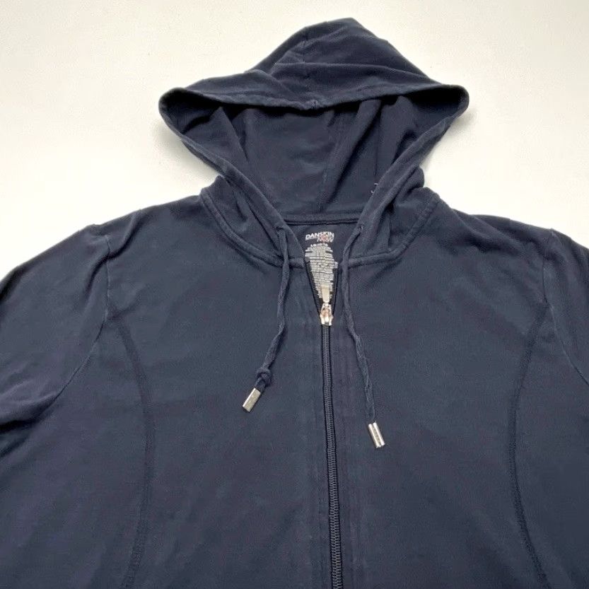 Vintage Danskin Now Hoodie Jacket Women's Large Full Zip Black 8020 Size L / US 10 / IT 46 - 5 Thumbnail