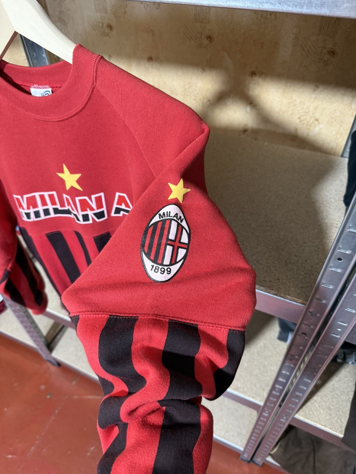 Vintage AC Milan Le Felpe Dei Grandi Club Soccer Retro Sweatshirt Size US S / EU 44-46 / 1 - 6 Thumbnail