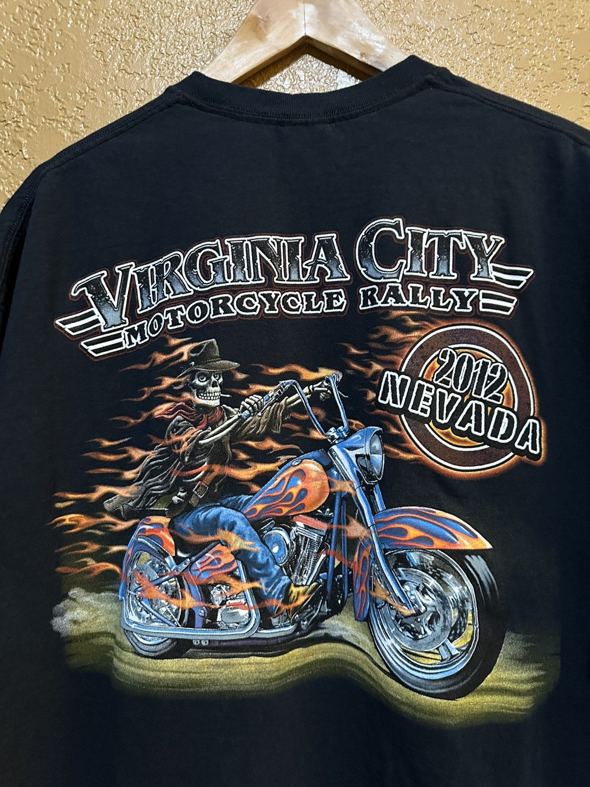 4GSELLER 🔥 Virginia City Flames Motorcycle Rally tee 2XL Size US XXL / EU 58 / 5 - 2 Thumbnail