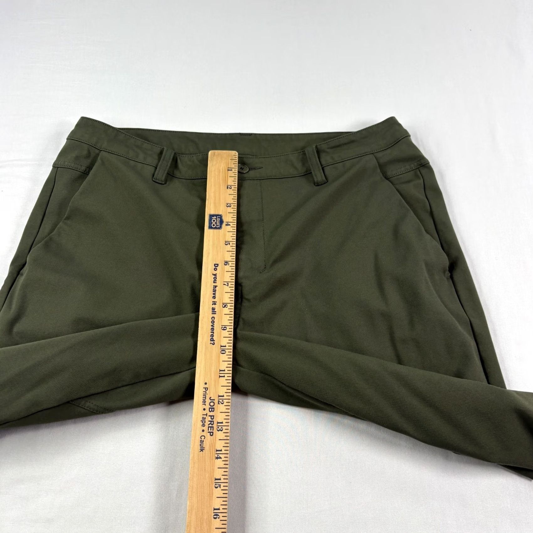 Vintage BYLT Everyday Jogger Pants Mens 36 Green Tapered Stretch Athleisure Slim Front Zip Pants W34 L27 Casual Shoes? Size US 36 / EU 52 - 7 Thumbnail