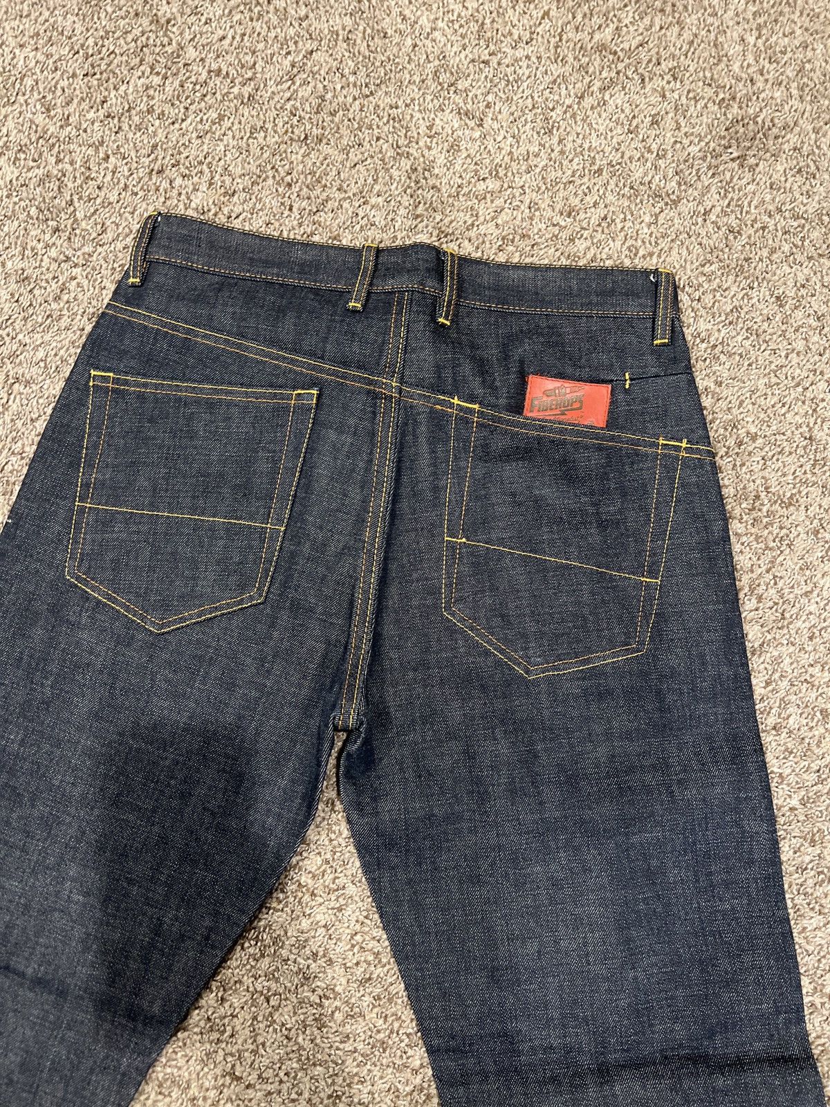 Fiberops Shityeah Raw Denim sz 32 Vintage 2000s