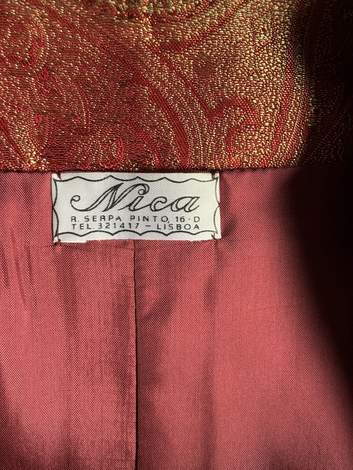 Vintage Vintage Red Dress & Paisley Blazer Nica Custom Made Size 40 Size L / US 10 / IT 46 - 7 Thumbnail