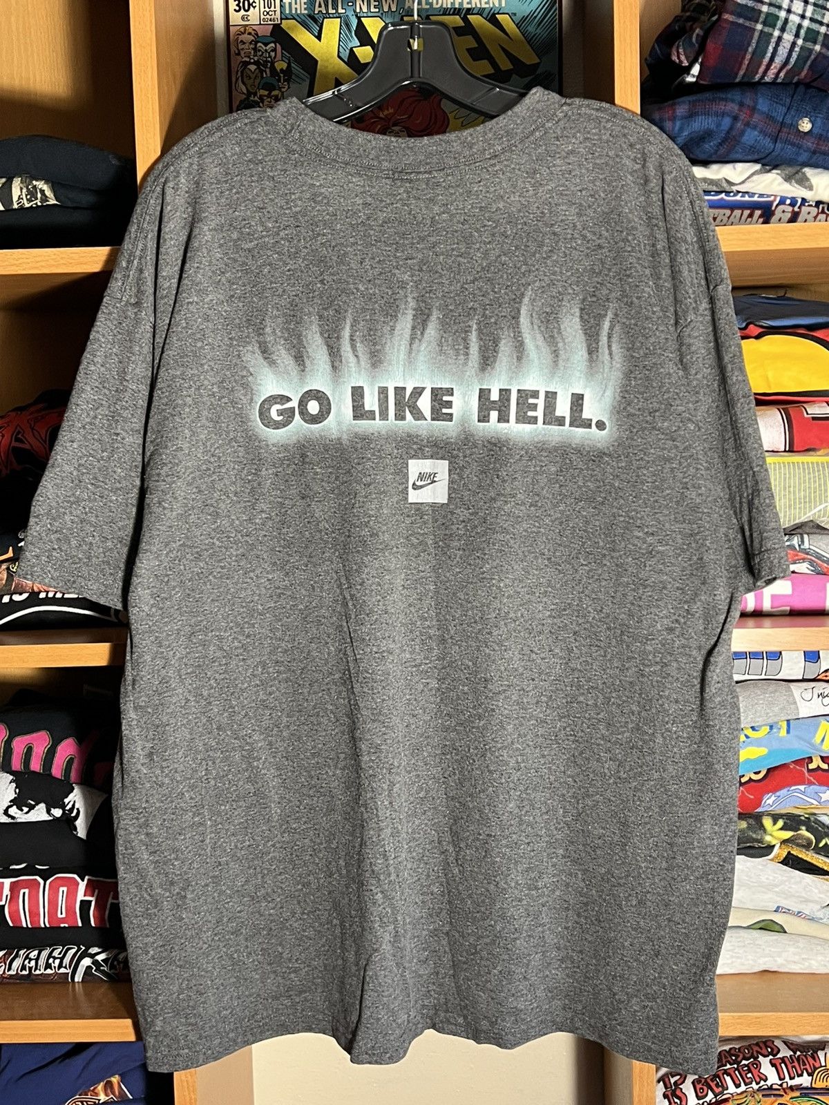 Nike Vintage Y2K Nike Go Like Hell Flame Tee Size US XL / EU 56 / 4 - 3 Thumbnail