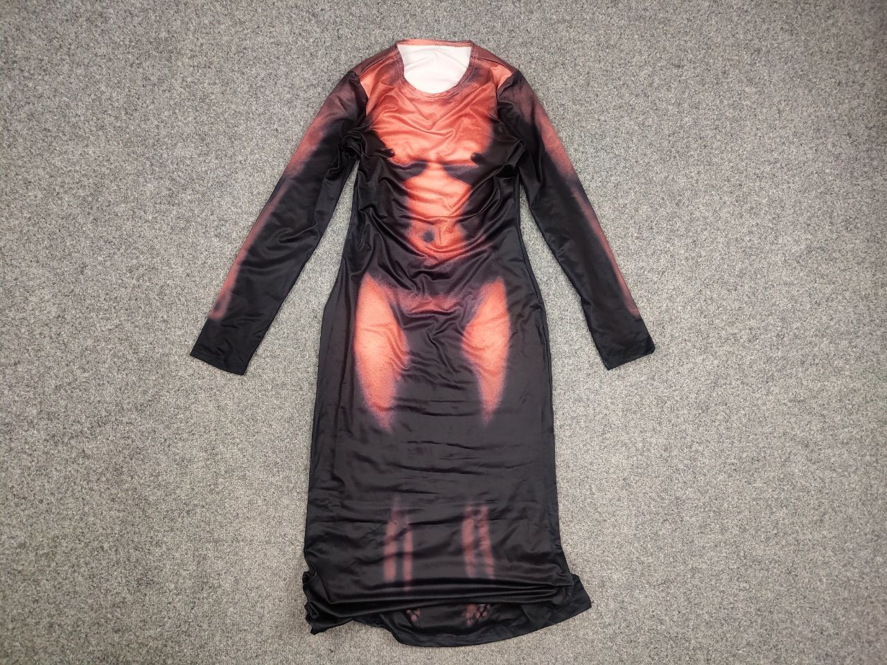 Vintage Y2K Bare All Sexsy Art Jean Paul Gaultier Style Maxi Dress Size L / US 10 / IT 46 - 8 Thumbnail