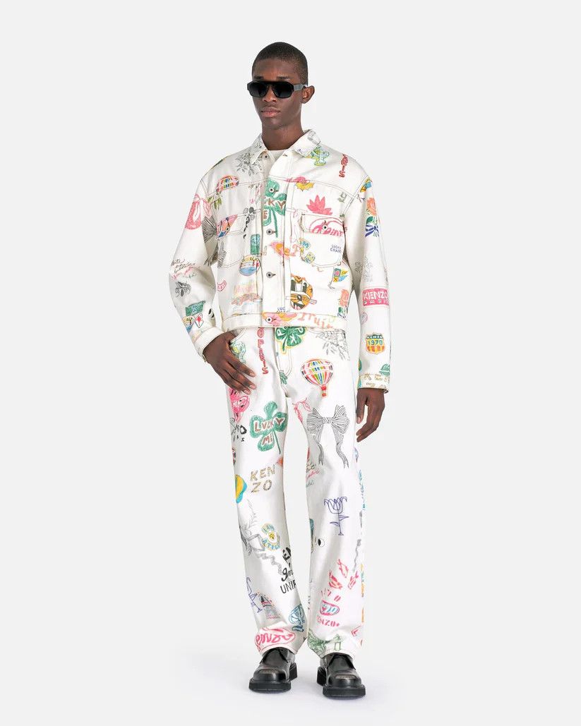 Kenzo o1s1v1r1oon0925 Denim Jacket in Multicolor Size US XXL / EU 58 / 5 - 3 Thumbnail